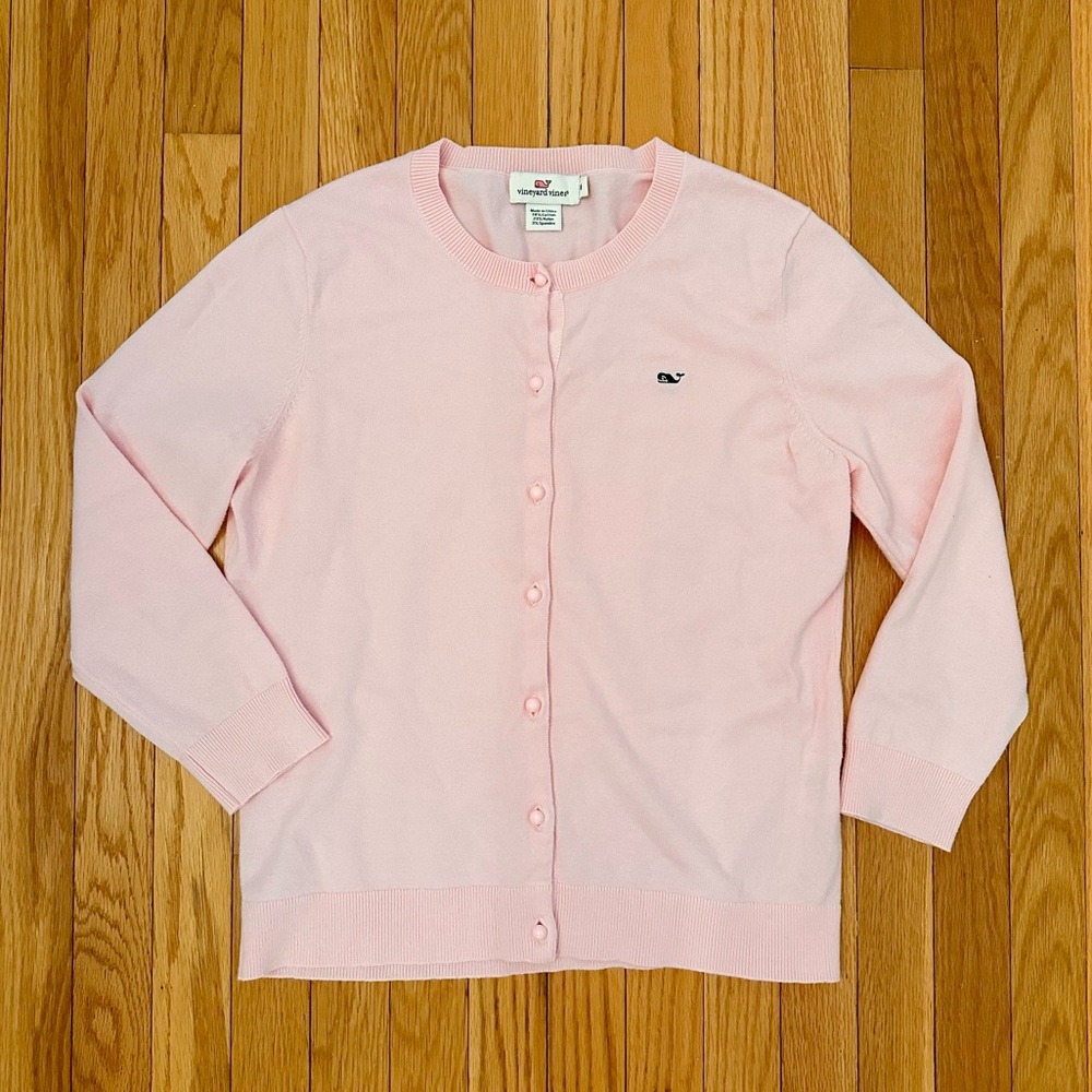 Light Pink Vineyard Vines Cardigan